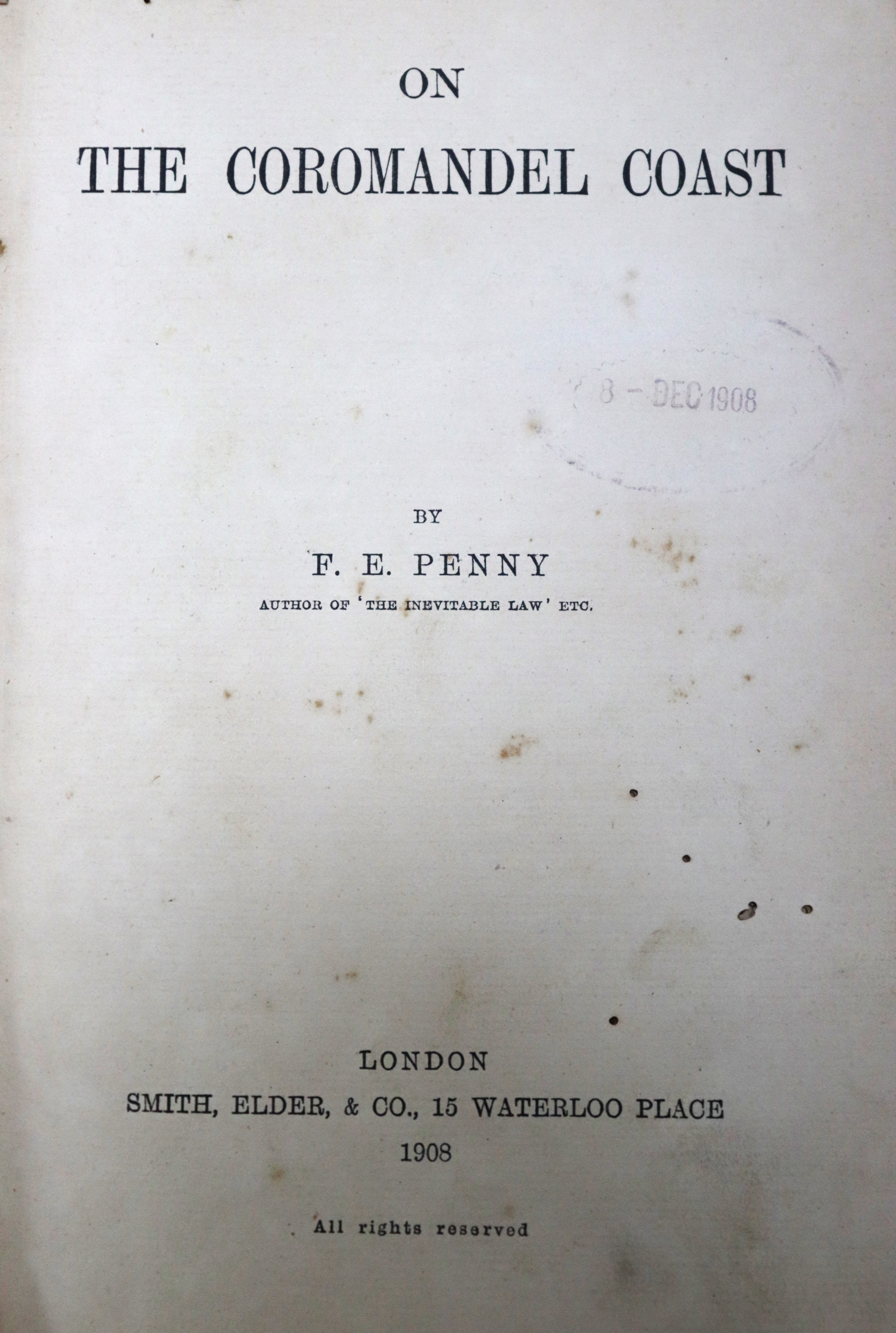 On the Coromandel Coast