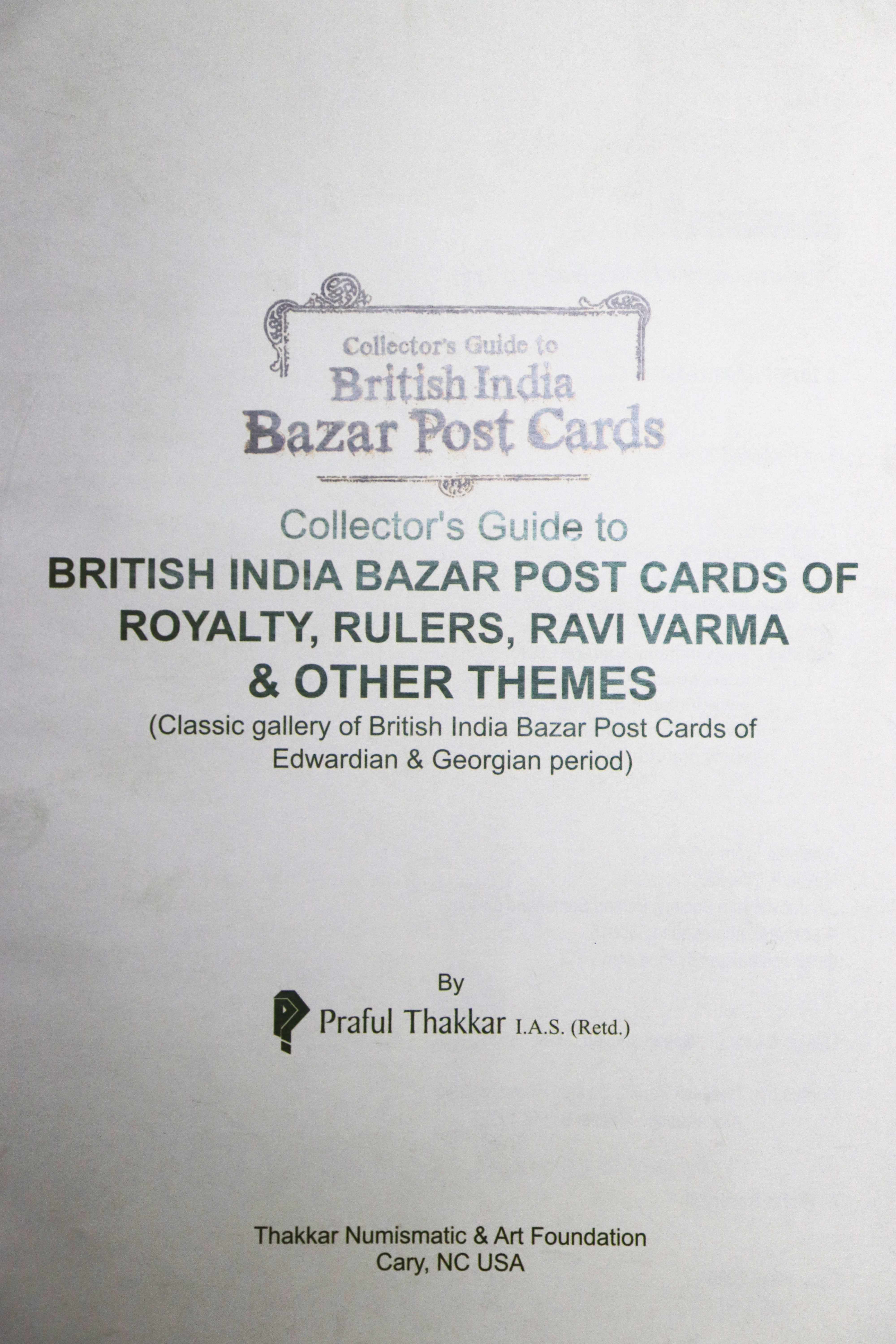 Collectors Guide to British India Bazar Post Cards