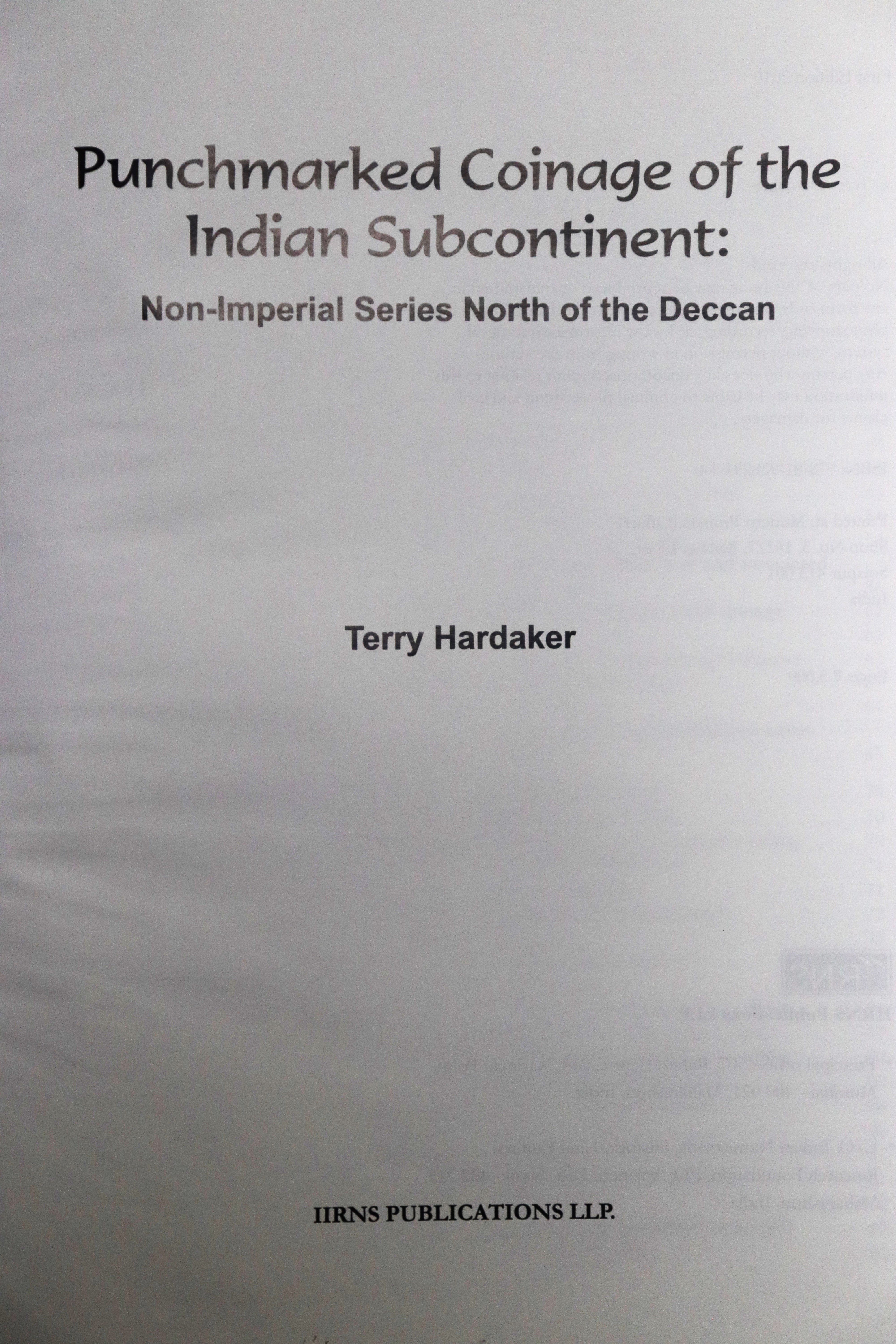 Punchmarked Coinage of the Indian Subcontinent : Non-imperial Series North of the Deccan