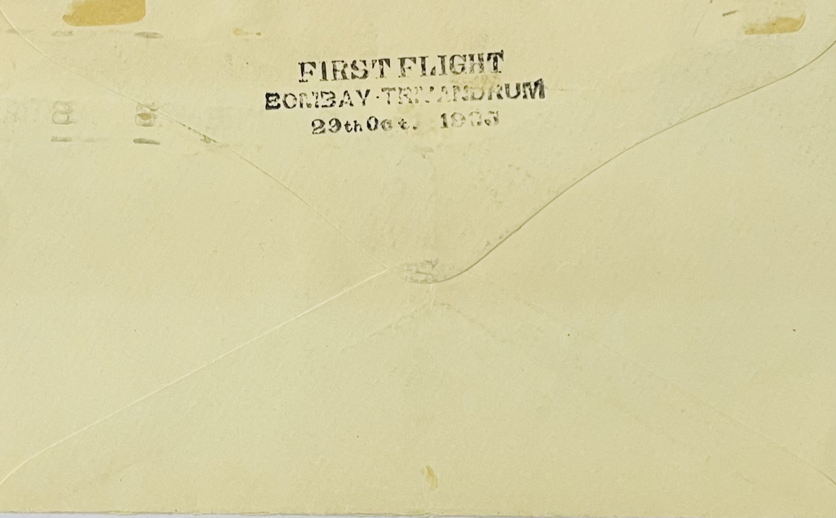 First Air Mail  Bombay to Trivandrum