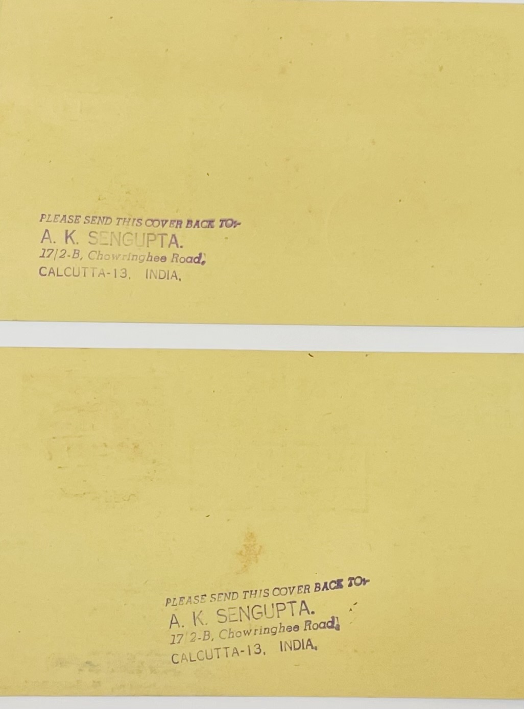 Air Mail Calcutta-Frankfurt