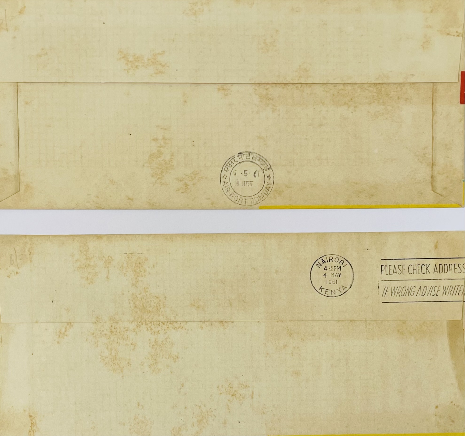 Air Mail Bombay-Nairobi