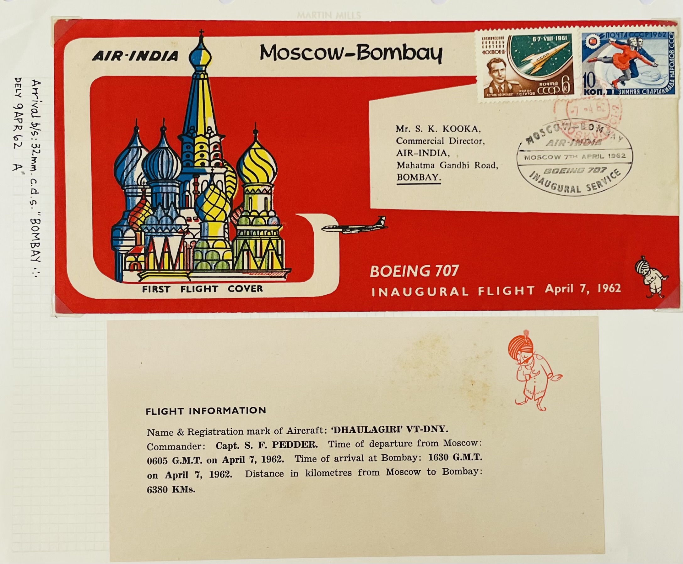 Air India bombay-Moscow and Back