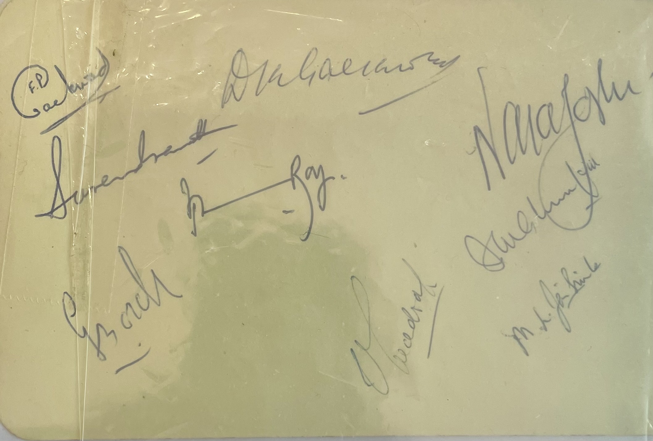 Indian Cricket Team Players Autograph