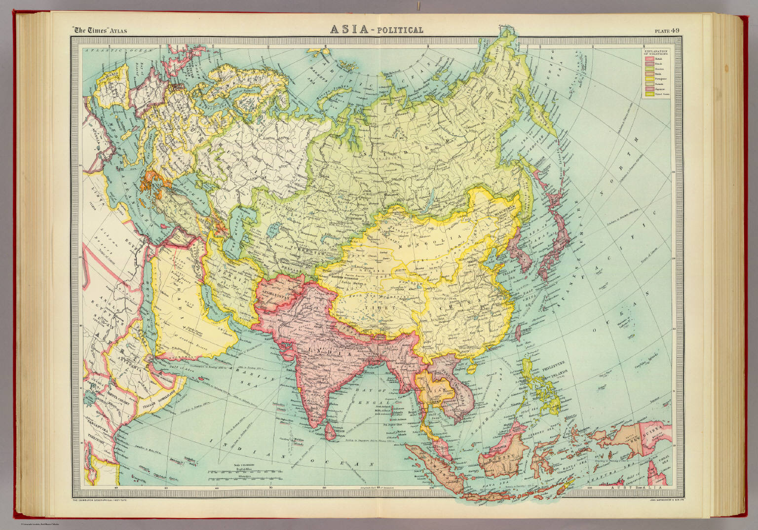 Mapping of the world. The Edinburgh Geographical Institute, John Bartholomew & Son, Ltd. The Times atlas. (London: The Times, 1922)