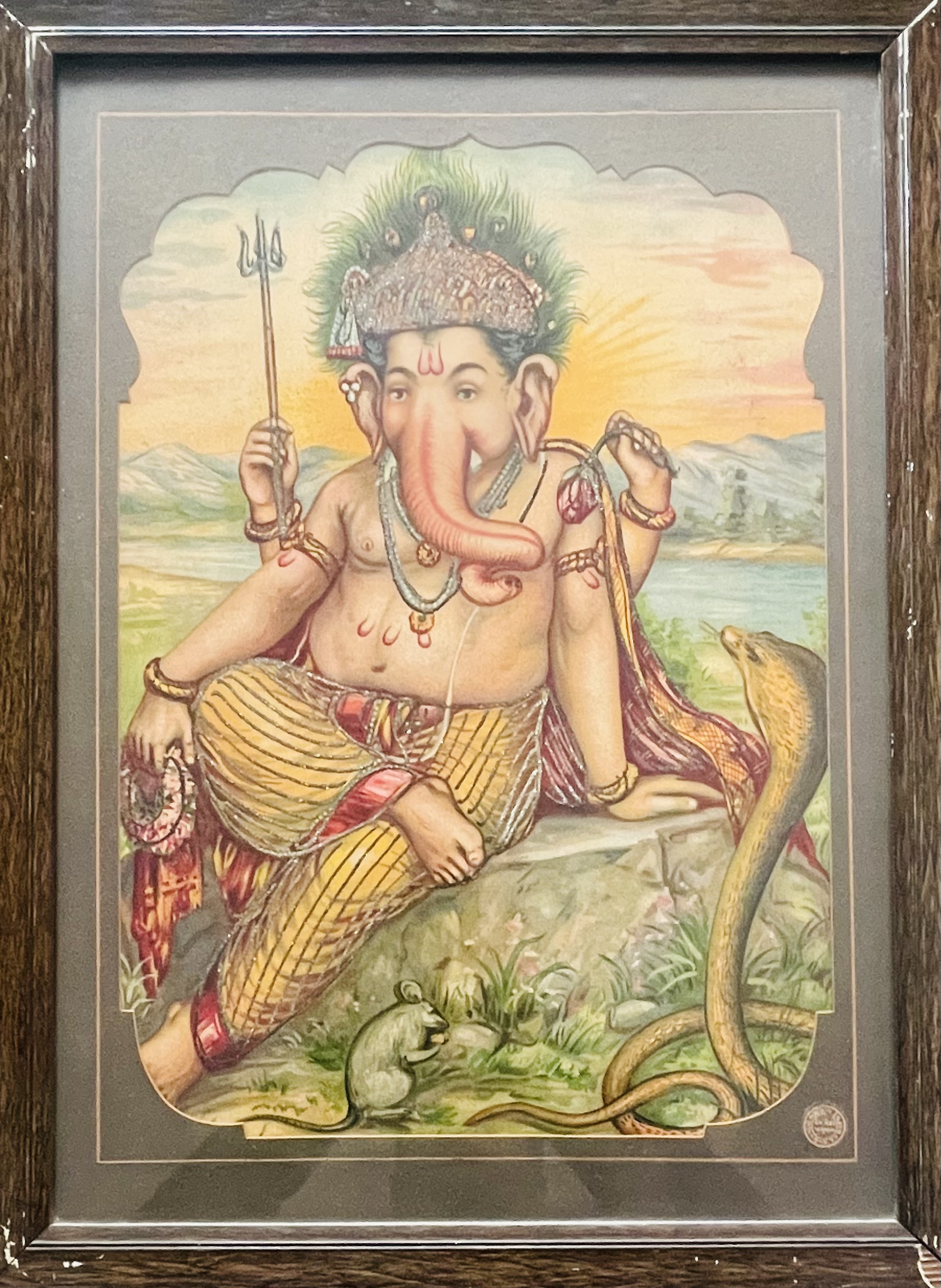 Ganesha Oleograph