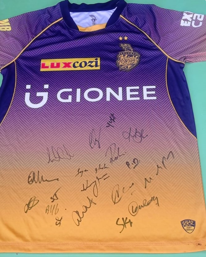 Kolkata Knight Riders Team Autograph on Jersey