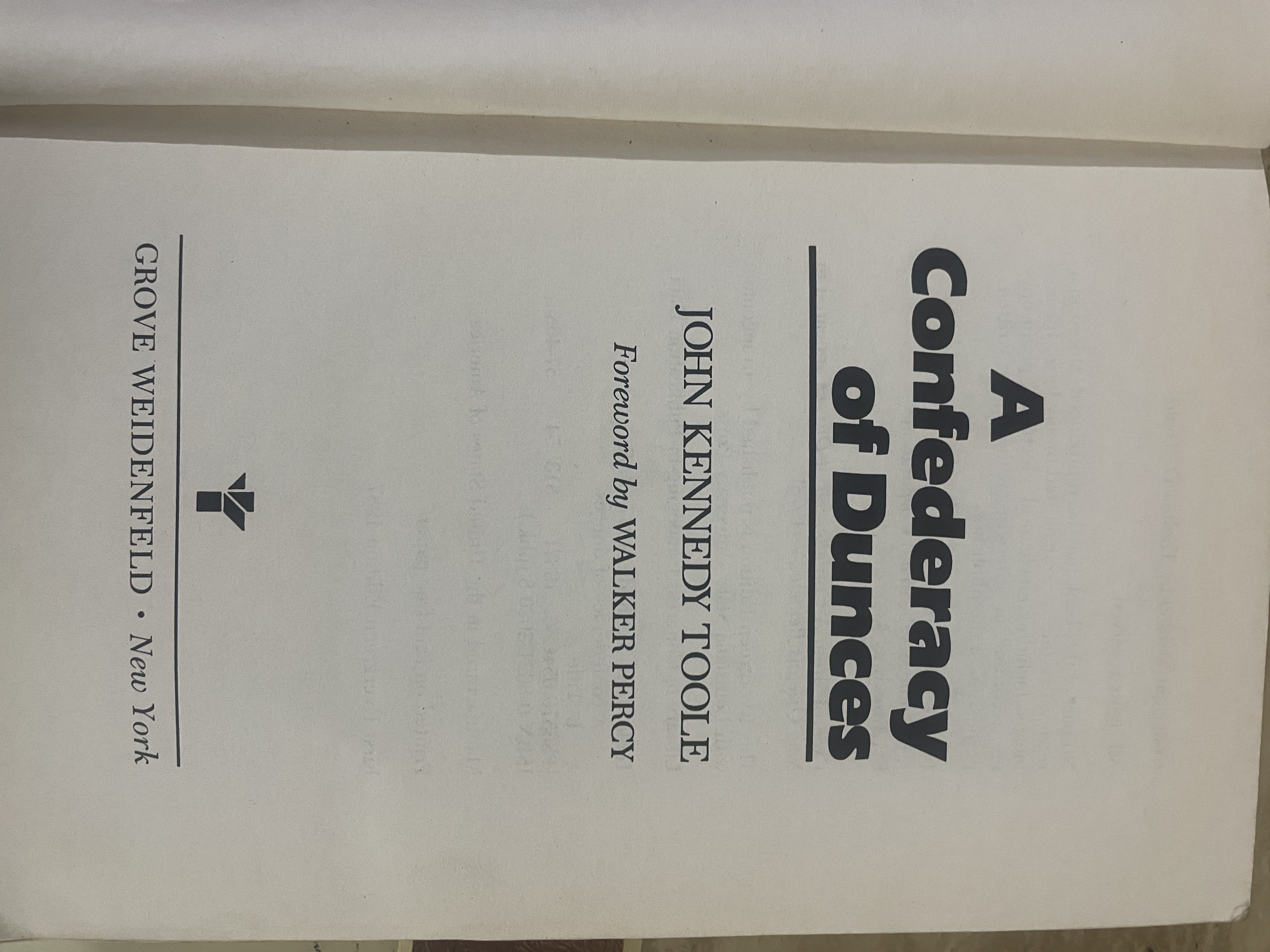 A Confederacy of Dunces