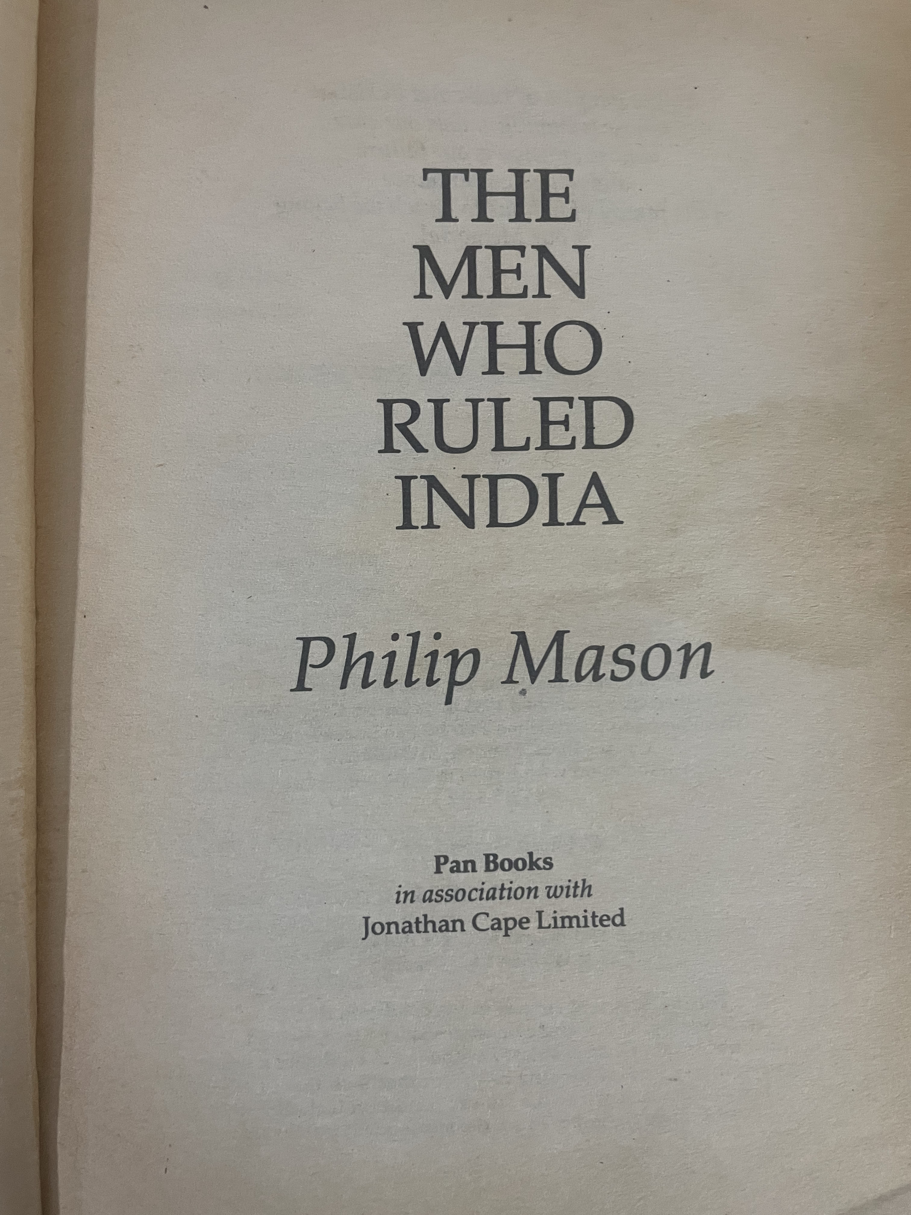 The Men who Rulled India